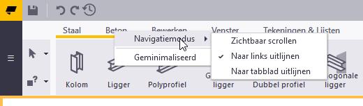 aan de bovenzijde in het lint, selecteert u Navigatiemodus. Selecteer nu een van de volgende opties: Zichtbaar scrollen Dit is de standaard modus.