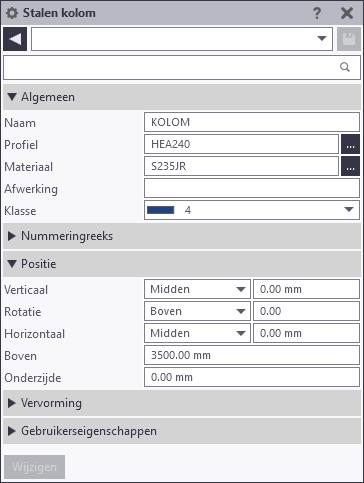 1.20Stalen profielen modelleren Stalen kolommen Stalen profielen en items modelleert u met de commando s op het tabblad Staal.