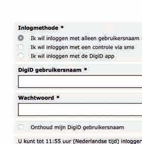 met controle via sms. Dat is de tweede keuze.