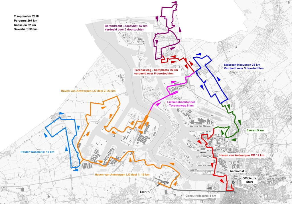 Omloop / Parcours /