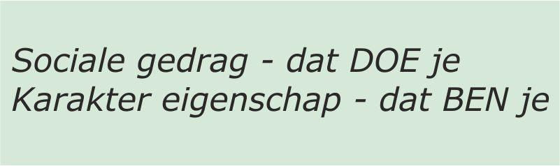 De competenties Sinds de wet op burgerschap heeft nu elke school een methode of aanpak om aan de sociale competenties te werken.