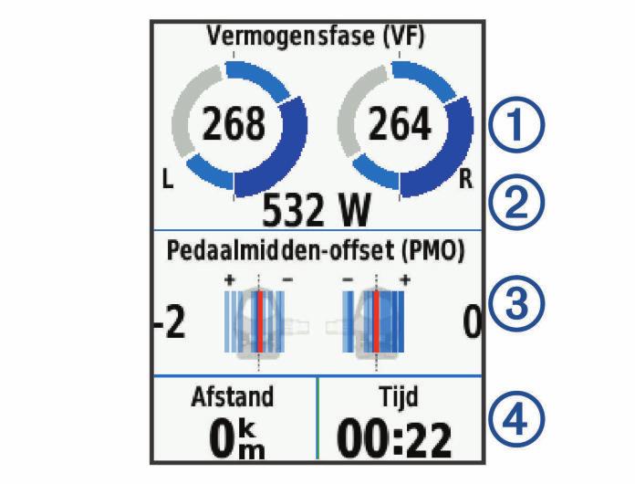 Gegevens middelen voor cadans of vermogen De instelling voor het middelen van gegevens die niet gelijk zijn aan nul, is beschikbaar als u tijdens het trainen een optionele cadanssensor of