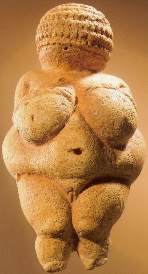 Jagers en verzamelaars Venus van Willendorf 257 I Dit beeldje is in 1908 door een archeoloog bij Willendorf in der Wachau in Oostenrijk gevonden.