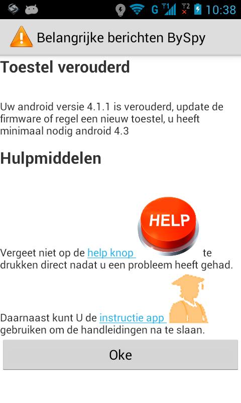 Let op: Vanaf Android 6.