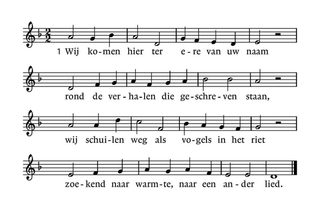 ) 2 Ontferm u God, kyrie eleïson, wees ons nabij, kijk speurend naar ons om, kom met uw vrede, uw barmhartigheid, zonder U raken wij de liefde kwijt.