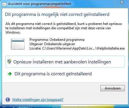 Klik op: Dit programma