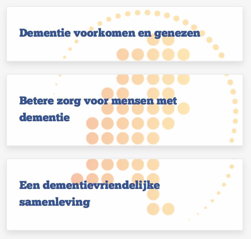 Dementiezorg voor Elkaar Deltaplan Dementie Memorabel - ZonMW Dementiezorg voor Elkaar Vilans, NIVEL, Movisie, Pharos en