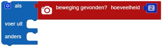 Verbind dit blok met het als... voer uit blok: Plaats het als... dan blok in een herhalen.