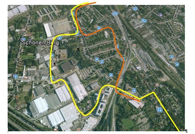 Lijn 282 wordt hierbij verschoven van de Brusselsesteenweg, die zeer perifeer ligt ten opzichte van de bewoning en moeilijk oversteekbaar is, naar een traject door Mechelen-Zuid.