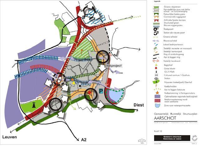 Niveau van Vlaanderen Aarschot werd in het ruimtelijk structuurplan Vlaanderen geselecteerd als structuurondersteunend kleinstedelijk gebied.