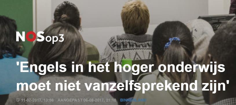 Maximum% voor anderstalige vakken in Nederlandstalige opleiding Bachelors: max.