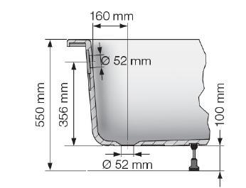 tegelpaneel voor tegelpaneel kopse kant ROOMSVER met douchedeur links - 170cm