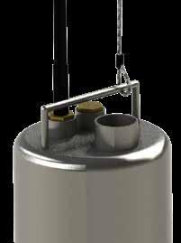 De pomp wordt geleverd met een drijvende aanzuigslang voor montage aan de zuigzijde en drukbesturing voor een drukafhankelijke in- en uitschakeling van de pomp.