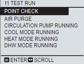 test run om de unit en componenten te testen.