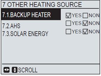 Bij de Spit systemen is de back upp heater direct in gebouwd Het is de belangrijk om aan te geven of deze wel of niet beschikbaar moet zijn Ook aangeven op de