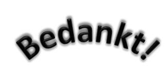 Dankwoord Namens de