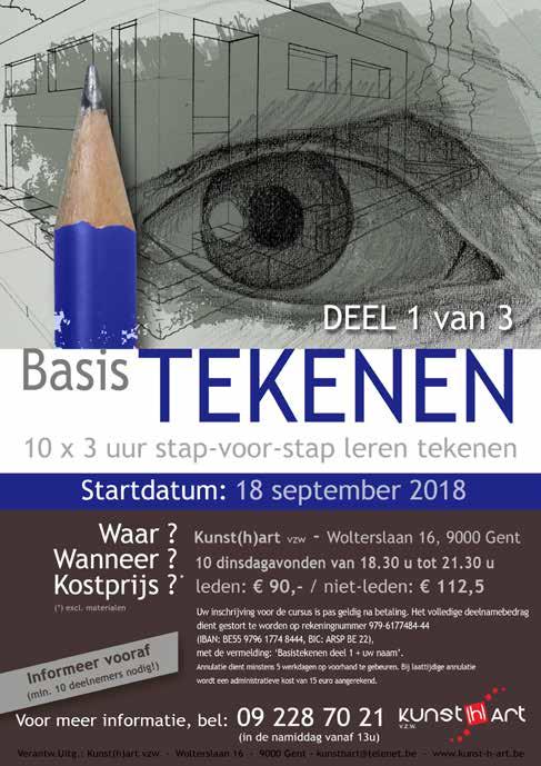 NAJAAR 2018 BASISTEKENEN - Deel 1 - met Barbara Tekenen is vormen aftasten met je ogen en doorgeven aan je hand Schetsen en tekeningen zijn een onmisbare basis in de wereld van de beeldende kunst.