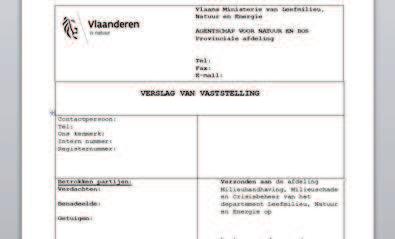 Het instrument verslag van vaststelling, gevolgd door bestuurlijke afhandeling Toezichthouders kunnen milieu-inbreuken vaststellen door middel van een verslag van vaststelling (VV).