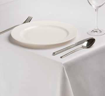 TAFELLINNEN / TABLETOP Ocassions tafellinnen Zo zacht als katoen, machinewasbaar en slijtvast. Dit polyester tafellinnen is naast elegant ook duurzaam.