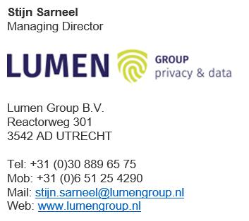 Contactgegevens Sander van de Molen Managing Partner Michel Gielbert Managing Partner www.privacypeople.nl One Stop Privacy Shop Mr. A.C.M. (Sander) van de Molen CIPP/E PrivacyPeople B.V.