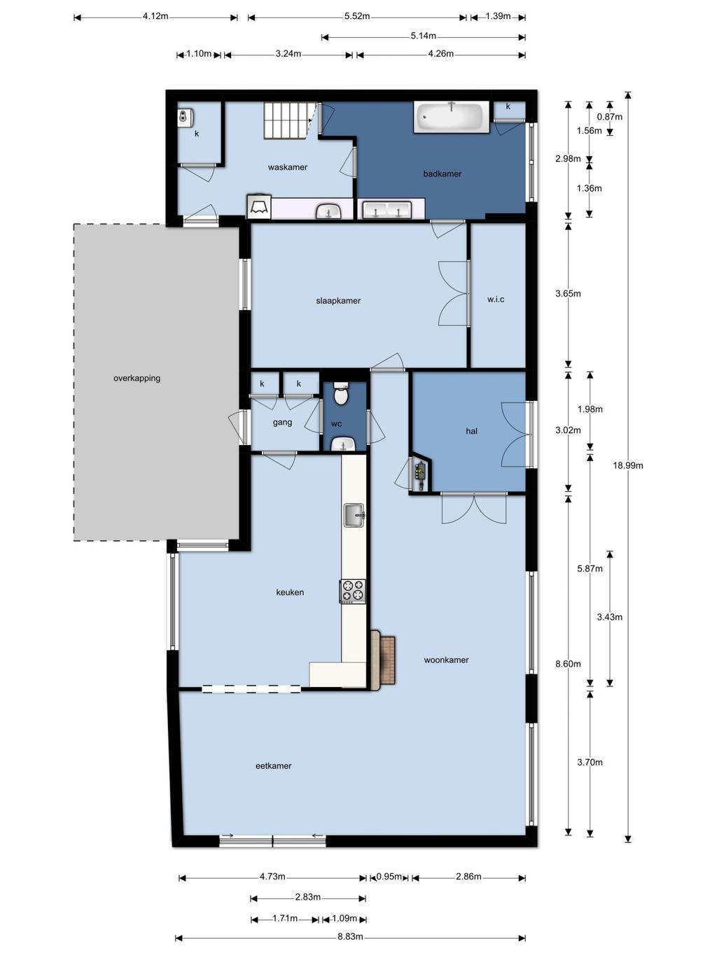 Plattegrond Begane grond