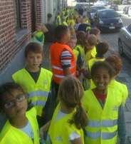 Het eerste leerjaar: Begin oktober opvallend veel blauw geel op straat.