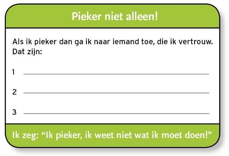 Bespreken van metaforen: ik zou een vogel willen zijn, school is een gevangenis. Herhaling gevoelens en piekerkaart.