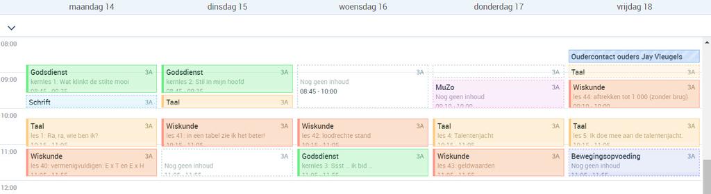 Hoe werkt 'Mijn planner'? Bingel bevat ook 'Mijn planner'. Dat is een agendasysteem waarmee je jouw lessen op een uiterst eenvoudige manier kunt plannen.