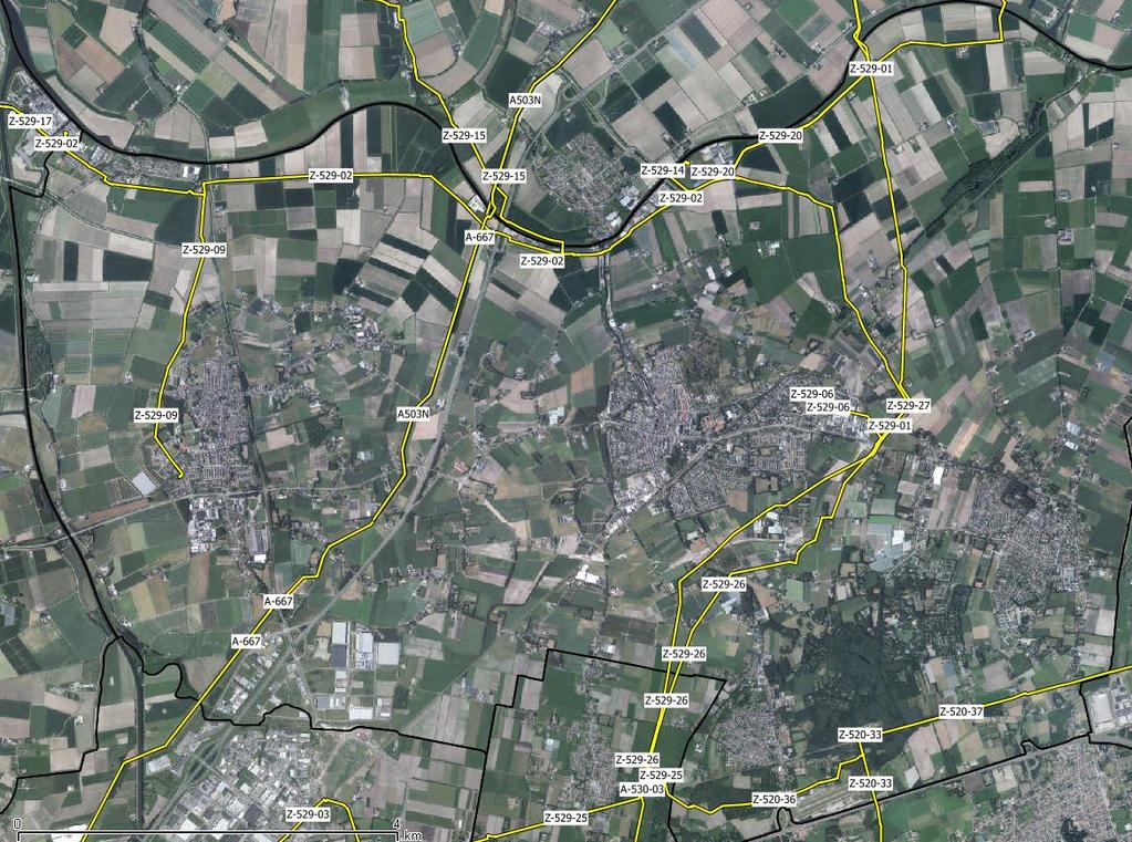 Hogedruk gasleidingen Exploitant Leidingnaam Diameter [mm] Druk [bar] PR 10-6 (m) Max. GR t.o.v. OW N.V. Nederlandse Gasunie Z-529-02 219 40 NEE < 0.01 N.V. Nederlandse Gasunie Z-529-09 114 40 NEE 0 Zebra Gasnetwerk B.