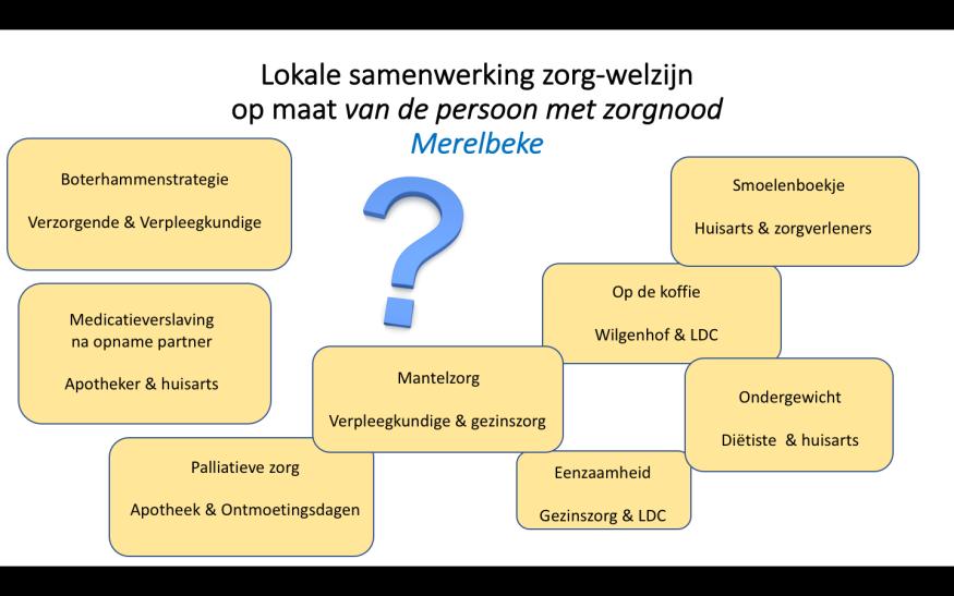 Micro Lokaal Als eerstelijnsnetwerk Merelbeke : goed werkende teams rond de patiënt