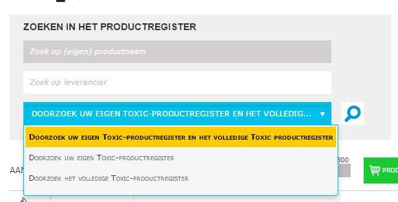 Hier kunt u op drie manieren zoeken: 1. In uw eigen register: u zoekt in de stoffen waarop u geabonneerd bent. 2.