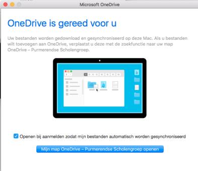 In het context menu kies je voor Opties Je kunt er voor kiezen om álles of een gedeelte van je OneDrive naar je