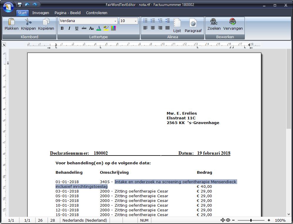 Dit document kunt u nog bewerken (bijvoorbeeld de selecteerde