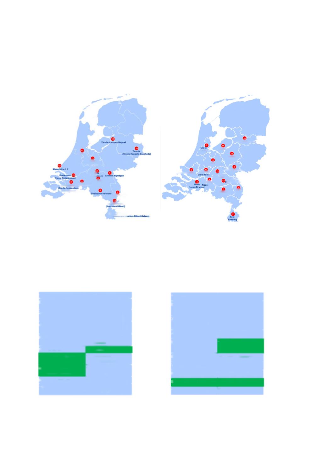 Rankings In Nederland bestaan twee rankings die de regio s positioneren op basis van statistieke gegevens en expert-inschattingen, nl. Logistiek Magazine (figuur 2.11) en JLL (figuur 2.12). Figuur 2.