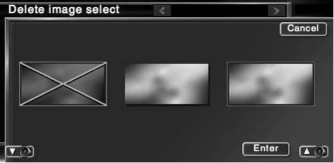 Geef het scherm voor het verwijderen van afbeeldingen weer Selecteer de te laden afbeelding Selecteer de te verwijderen afbeelding 5 Geeft