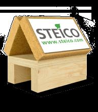 Zowel de constructiematerialen als de isolatieproducten van STEICO pronken met een hele rij gerenommeerde 1-2-.