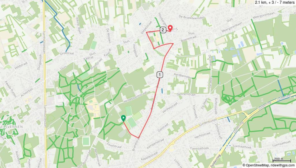 ZKP 2018 Neutrale start/depart Left Sla linksaf naar de Brandstraat 0.2 1.