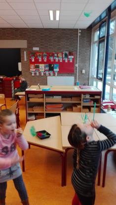 Groep 1 en 2: Vorige week donderdag had groep 1 een techniek uurtje, vandaag heeft groep 2