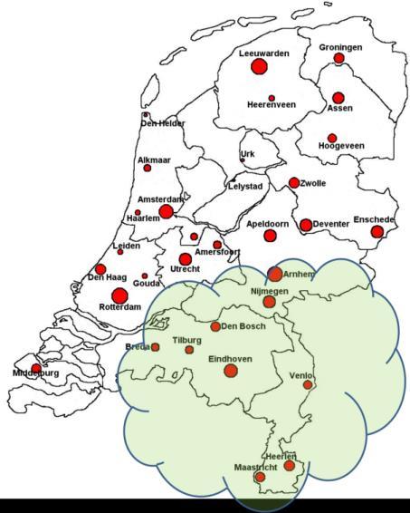 Werkgebied Zuid Oost ASSET