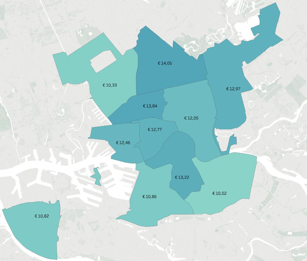 8 Huurtransacties H1 2018 ROTTERDAM In tegenstelling tot Amsterdam stegen de huurprijzen per m 2 in Rotterdam de afgelopen periode juist wel harder.