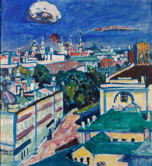 ZAAL 32 8. WASSILY KANDINSKY Wassily Kandinsky (1884-1950) 1. Beschrijf de voorstelling in dit stadgezicht van Moskou. Betrek hierbij ook het kleurgebruik.