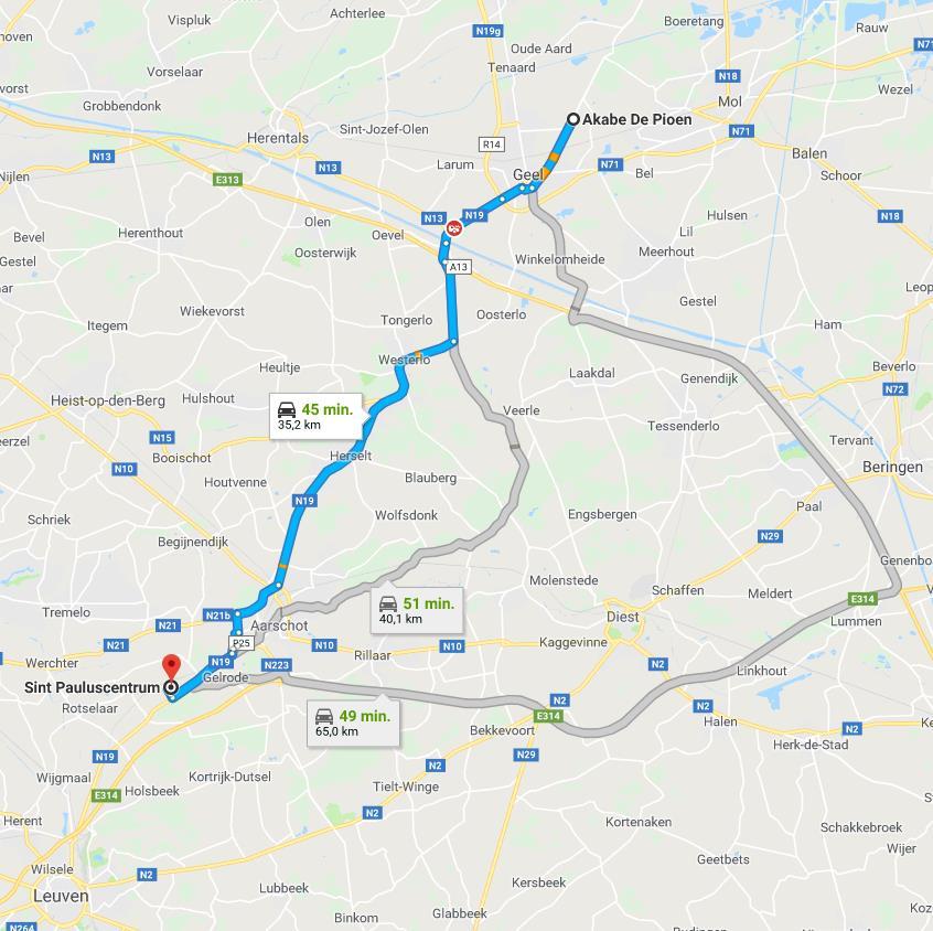1. Waar? Dit jaar gaan we op kamp in het Sint Pauluscentrum, Rotselaar. Rotselaar is een kleine gemeente vlakbij Leuven op een drie kwartier rijden van Geel.