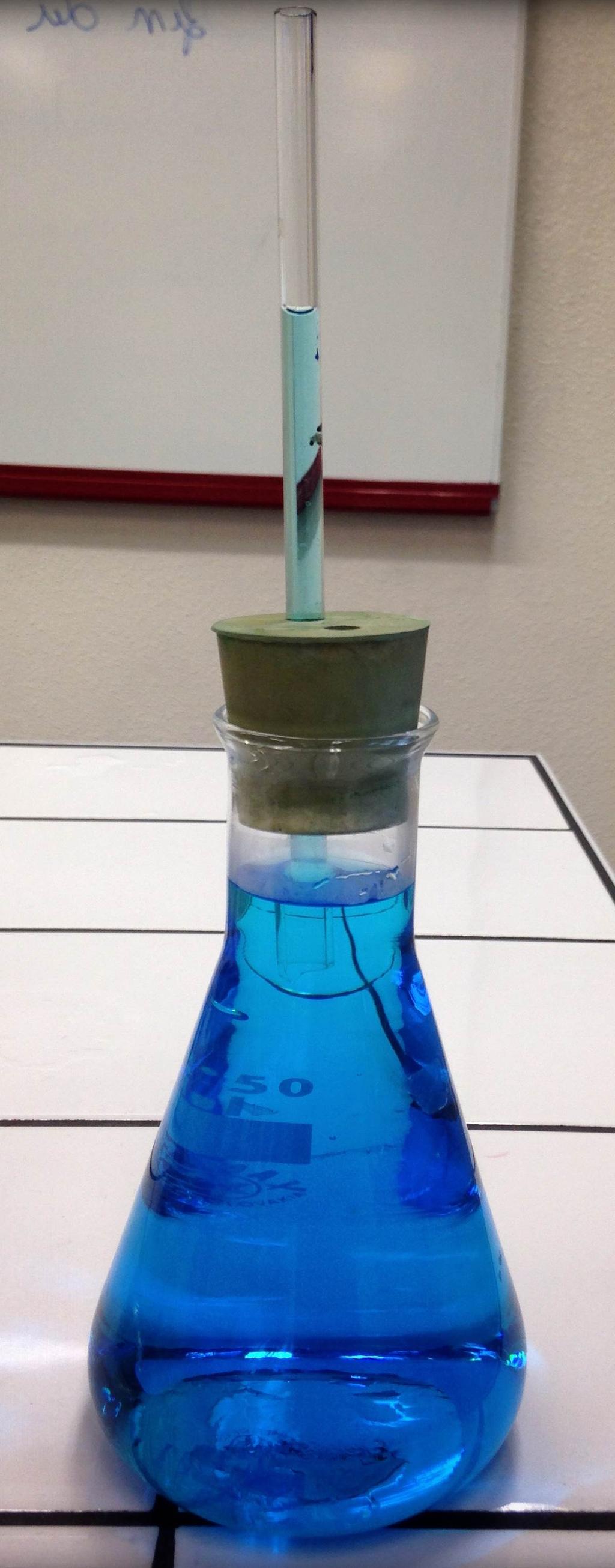 LEERLINGENFICHE Experiment 3: Bepalen welke invloed de temperatuur heeft op de zeespiegel Materiaal: 1 erlenmeyer, de dop ervan en een buisje (of montage in een confituurpot) Gekleurd water 1 grote