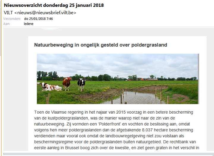 Bescherming landbouw: vergroeningsmaatregel behoud blijvend grasland : totale areaal in Vlaanderen moet = aan areaal 2012! EKBG: absoluut scheurverbod!