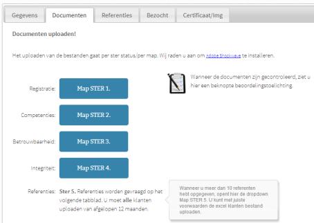 Inzichtelijk maken van uw documenten U kunt verschillende documenten zoals diploma s en certificaten toevoegen aan uw account.