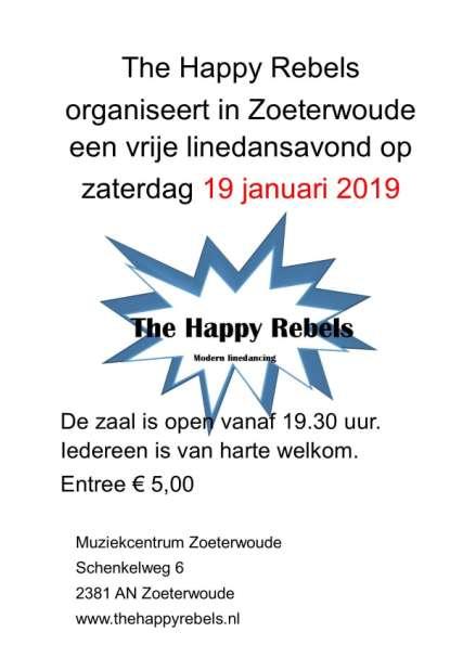 20 JANUARI, ZONDAGMIDDAG NIEUW 20 JANUARI, ZONDAGMIDDAG LINEDANCE KUMPULAN MARI DANSA heeft elke 3 e zondagmiddag van de maand een VRIJDANSMIDDAG in VERZORGINGSHUIS ZUYLENSTEDE, Perudreef 8, 3563 VA