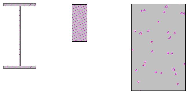 2.11Arceringen in tekeningen In Tekla Structures kunt automatisch en handmatig arceren.