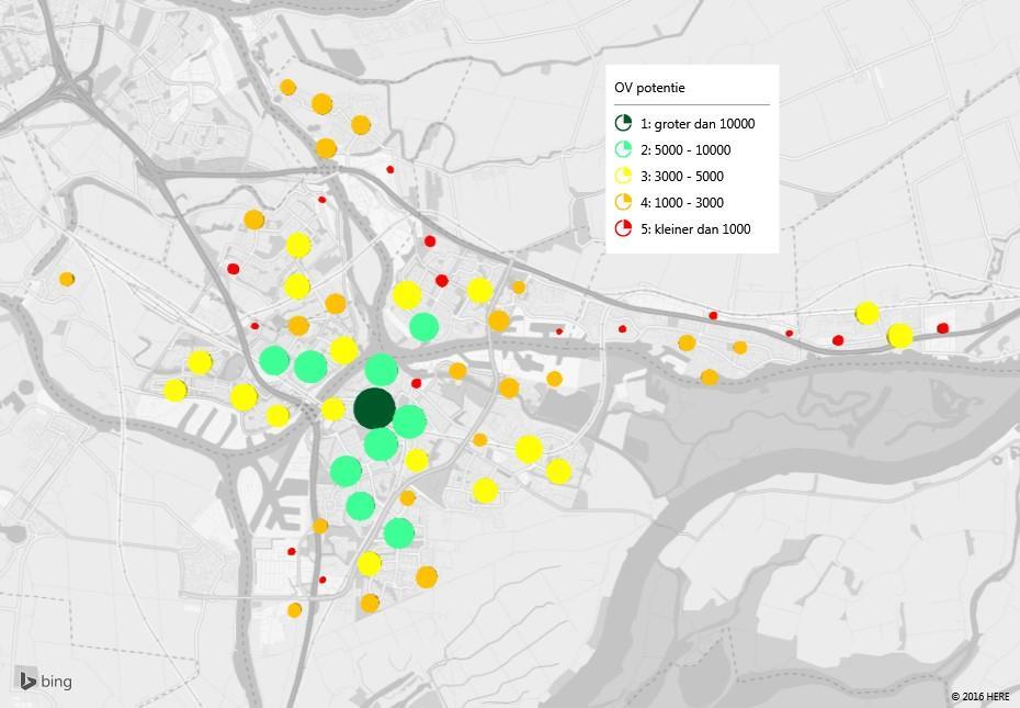 De analyse is specifiek gemaakt voor de regio Drechtsteden, door de gegevens (inwoners, arbeidsplaatsen en leerlingplaatsen) over te nemen uit het meest actuele verkeersmodel Drechtsteden, voor zowel