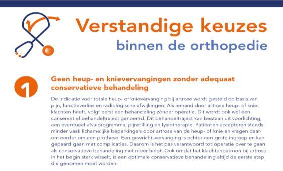 ..daarom is het pas verantwoord tot operatie over te gaan als conservatieve behandeling niet meer helpt 9 10 Wat is artrose?