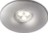 Woonkamer Geneva LED downlight 57923 48 81 geborsteld aluminium 3x